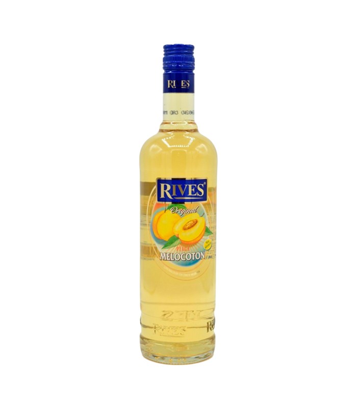 Licor de melocotón sin alcohol Rives - 700 ml - Botella