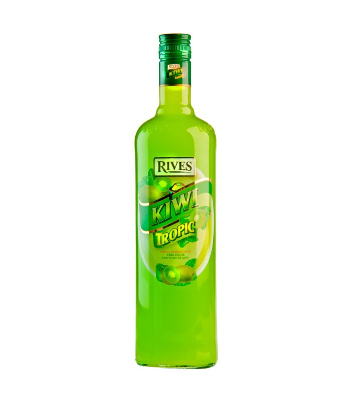Licor sin alcohol Rives Kiwi Tropic - 1 L - Botella