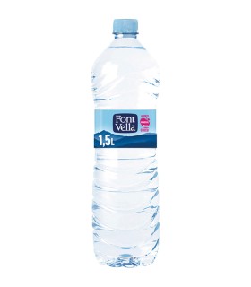 Agua mineral Font Vella - 1,5 L - Caja de 6 botellas