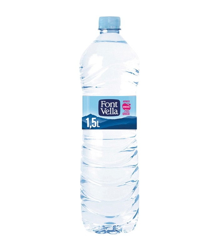 Agua mineral Font Vella - 1,5 L - Caja de 6 botellas