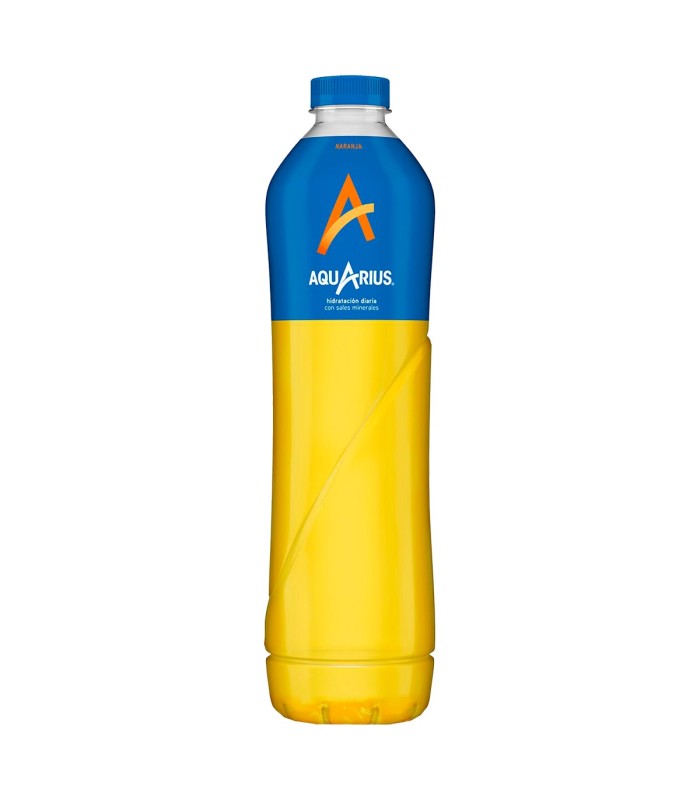 Bebida isotónica Aquarius Naranja - 1,5 L - Caja de 6 botellas