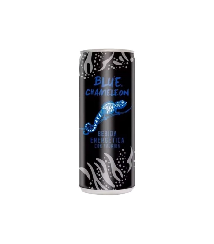Bebida energética Blue Chameleon - 250 ml - Caja de 24 latas