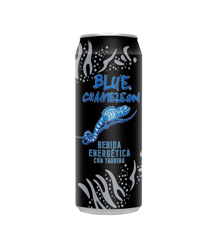 Bebida energética Blue Chameleon - 500 ml - Caja de 24 latas
