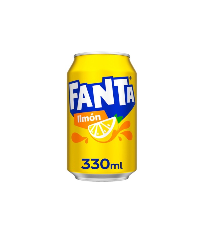 Refresco Fanta Limón - 330 ml - Caja de 24 latas