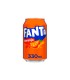 Refresco Fanta Naranja - 330 ml - Caja de 24 latas
