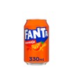 Refresco de naranja Fanta Naranja 330 ml - Caja de 24 latas