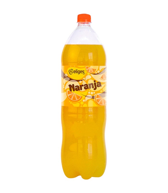 Refresco de naranja IFA Eliges - 2 L - Caja de 6 botellas