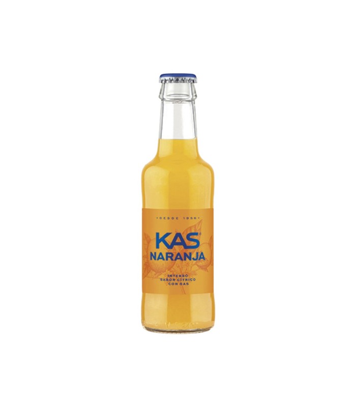 Refresco KAS Naranja - 200 ml - Caja retornable de 24 botellas