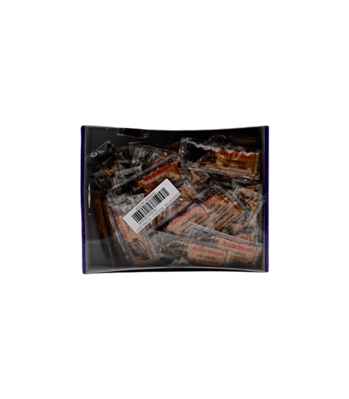 Azúcar moreno monodosis Loriga 7 g - Panera de 100 sobres