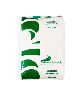 Sal marina fina seca Salinera Española - 25 kg