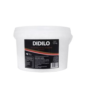 Sal marina natural en escamas Didilo - Cubo de 1,5 kg
